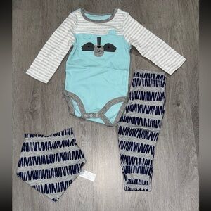 Baby Raccoon Cloud Island Outfit Bundle